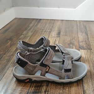 Teva Men's Tan and Black Outdoor Sandals...size‎ 10